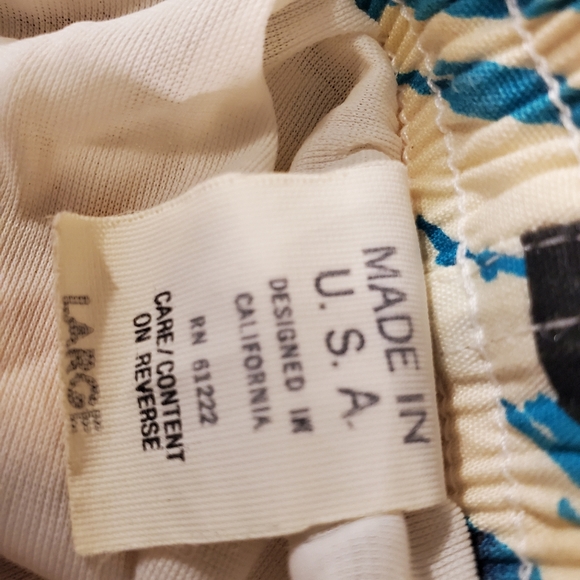 Vintage Hobie Swim Trunks Men's Bathing Suit Shorts Large - Picture 5 of 5